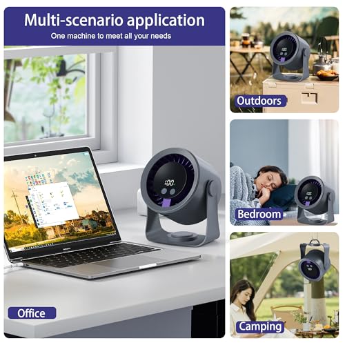 Rechargeable Portable Desktop Circulation Fan with 4000mAh Battery L620810