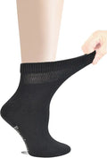 5 Pairs Cotton Ankle Socks with Seamless Toe and Cushion Sole Y67164
