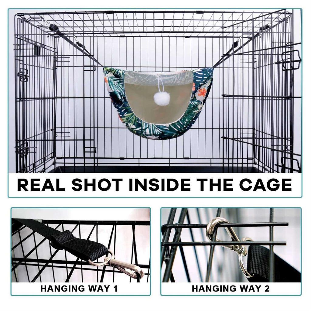 Cat Cage Hammock Double Layer Plush Hanging Pet Bed G475
