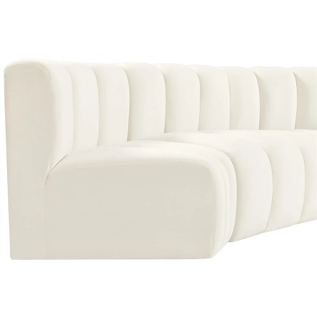 Cream Velvet Modular Sofa A7211