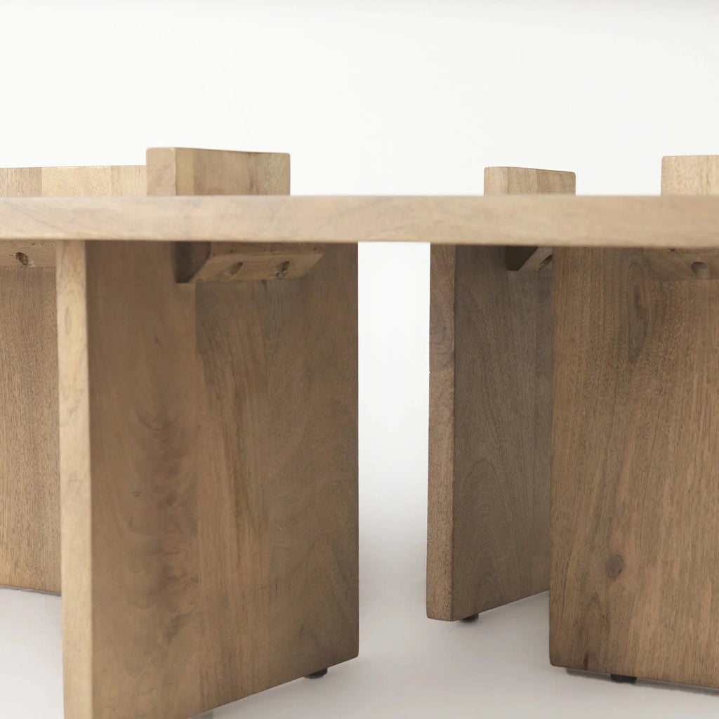 Light Natural Brown Wooden Coffee Table W906