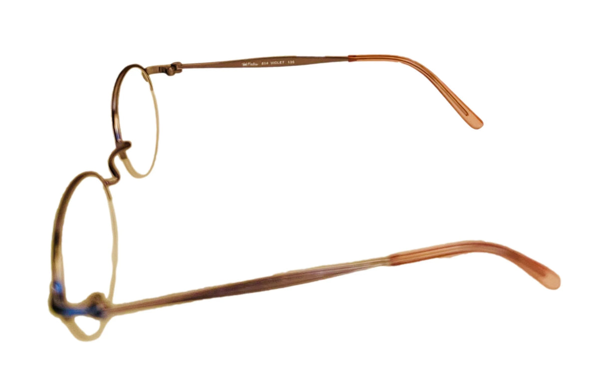 Violet Round Rimless Metal Eyewear Frame T521194