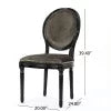 Gray Velvet Dining Chairs Set of 2 C380