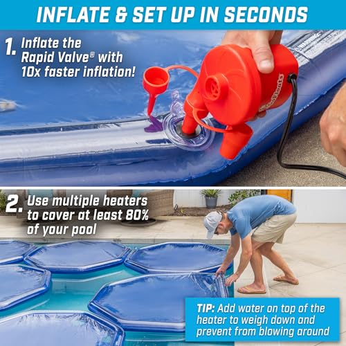 3 Pack Inflatable Solar Pool Heaters H1212