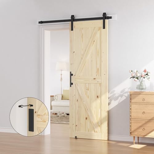 36in x 84in Sliding Barn Door with Hardware Kit Z3481