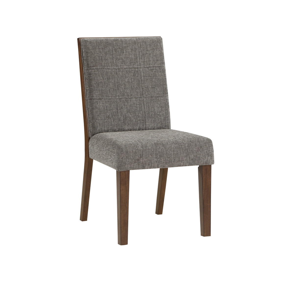 Gray Upholstered Side Chair Set of 2 O2499