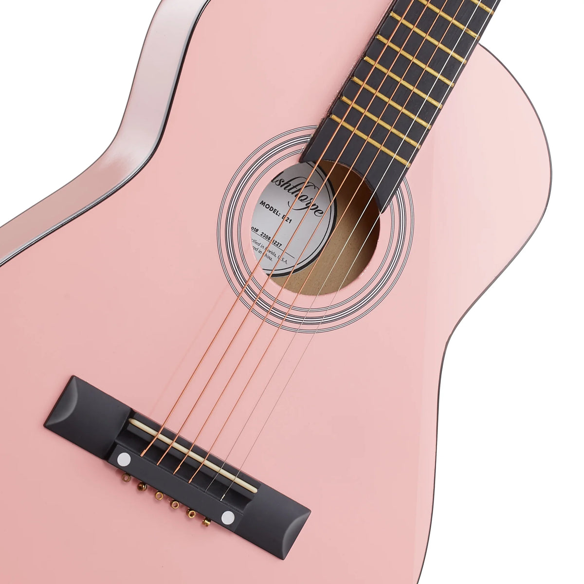 30-Inch Beginner Acoustic Guitar Starter Package, Pink K515341