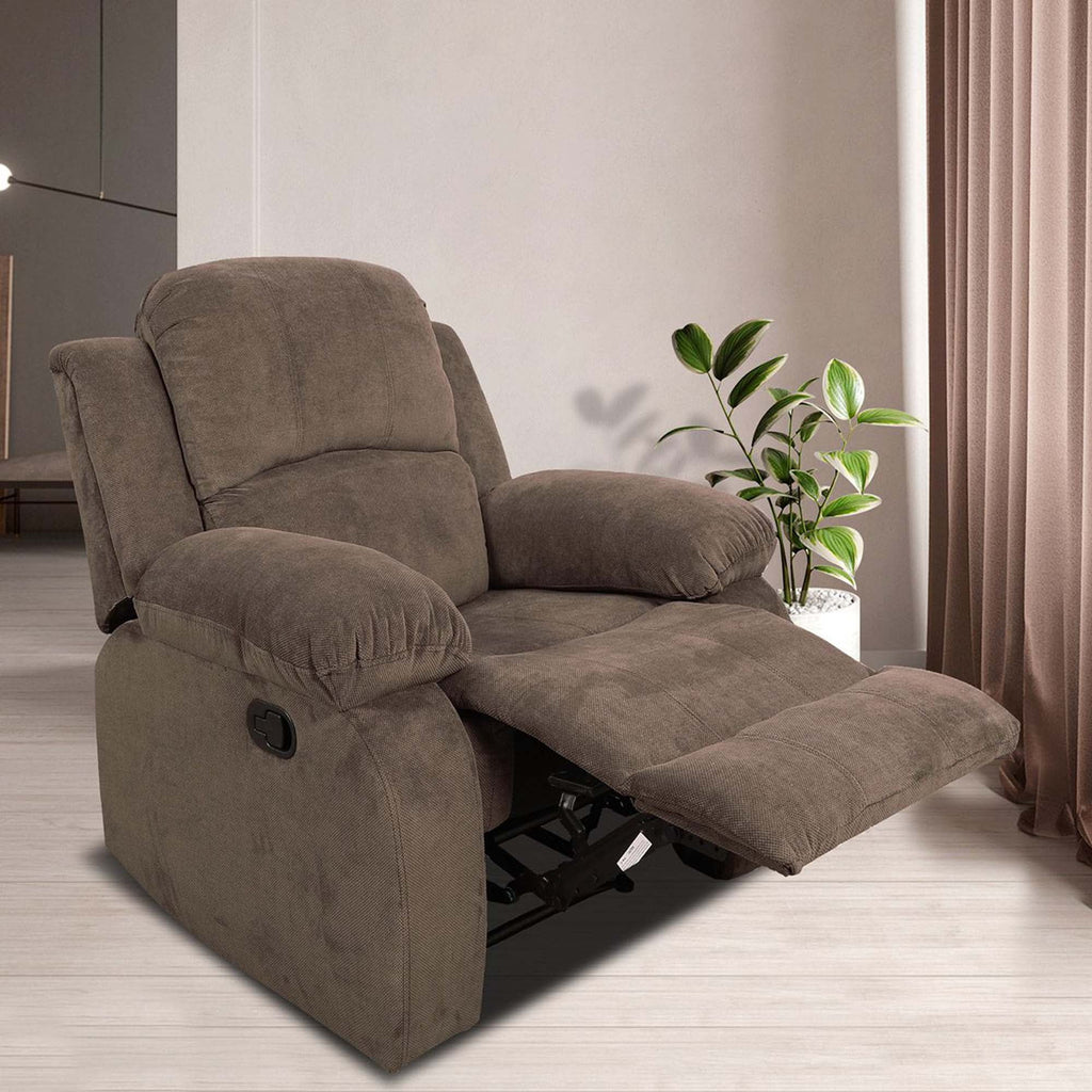 Brown Corduroy Recliner Chair P47949