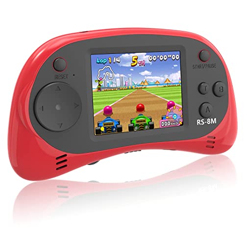 16 Bit Retro Handheld Games Console with 220 HD Electronic Games 2.5'' LCD Lime Green Y7011