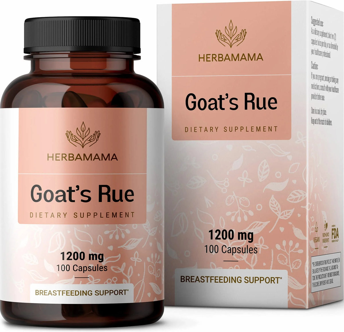 Goat's Rue 1200 mg 100 Capsules Nutritional Supplement K68089