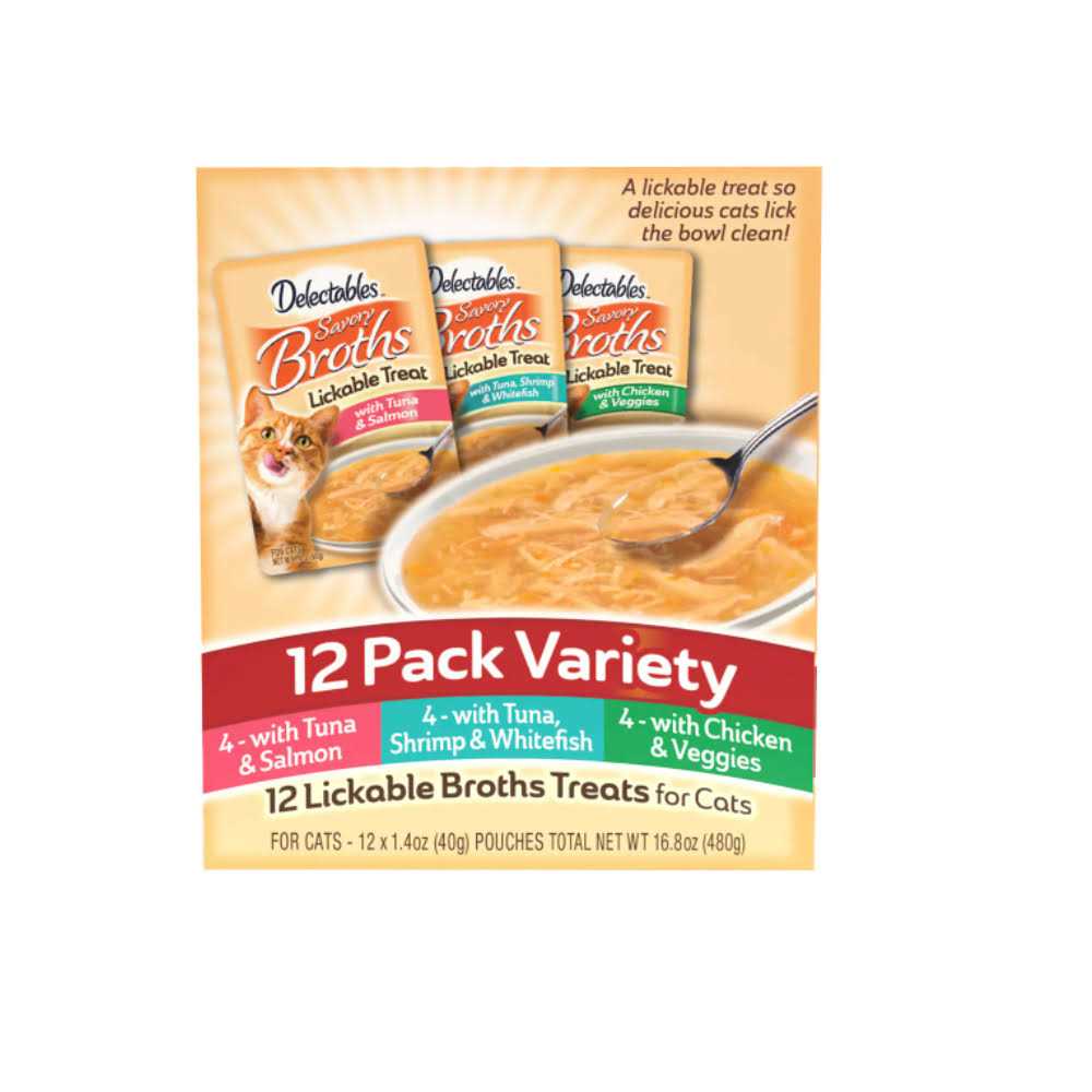 Savory Broths Cat Treats Variety Pack E91626