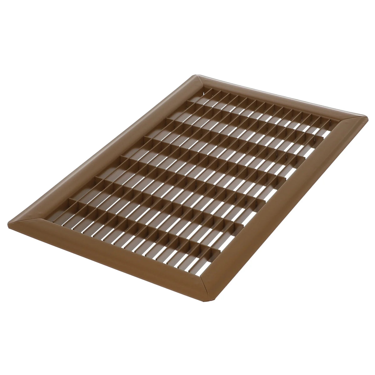 6in x 8in Imperial Brown Heavy Gauge Steel Floor Grille X558601