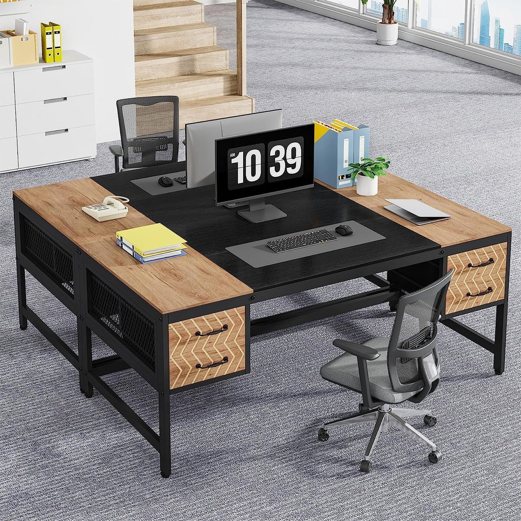 63 inch Computer Desk with 4 Drawers B620294