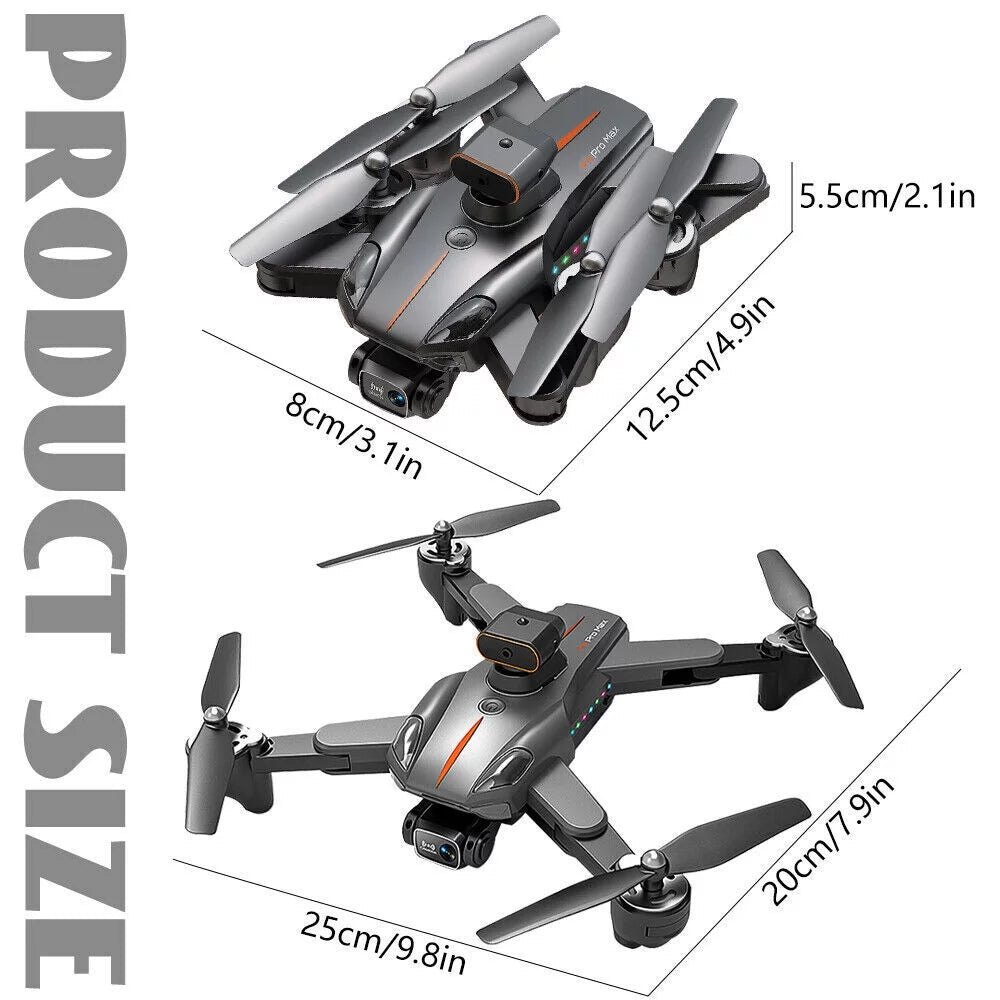 Orange Foldable 8K Dual Camera Drone U81574