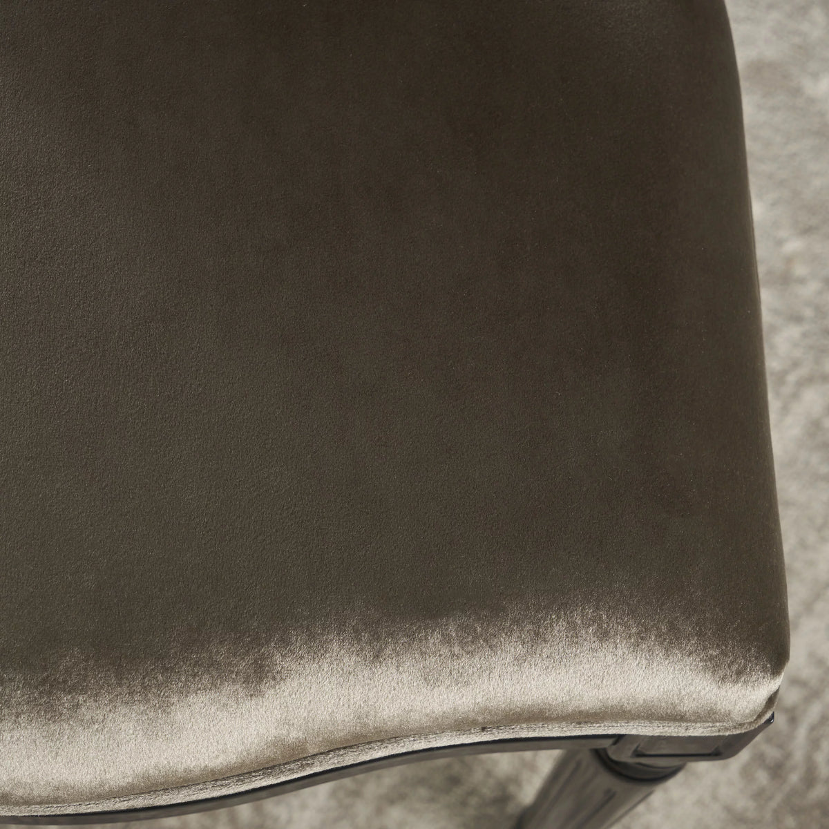 Gray Velvet Dining Chairs Set of 2 C380