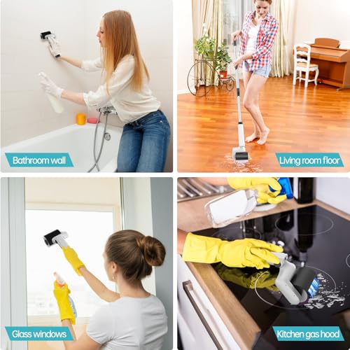 Cordless Electric Spin Scrubber with 4 Brush Heads G4044