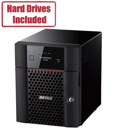 4-Bay 16TB Desktop NAS with Hard Drives Included K5391