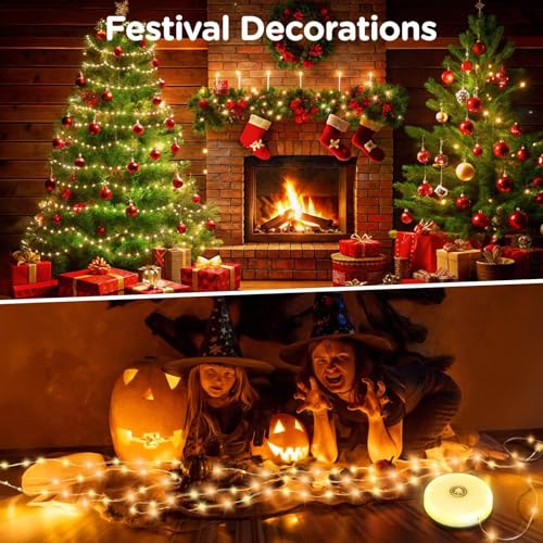 2-Pack 32.8FT Rechargeable Camping String Lights Q5917