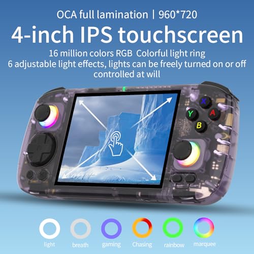 Handheld Retro Game Console with 4-inch IPS Screen 128G TF Card J6854