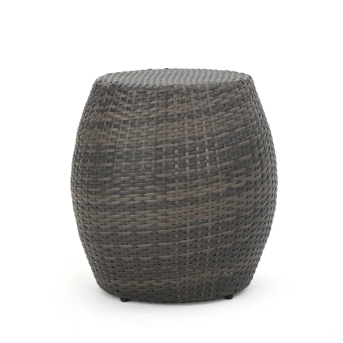 Gray Wicker Outdoor Side Table F573