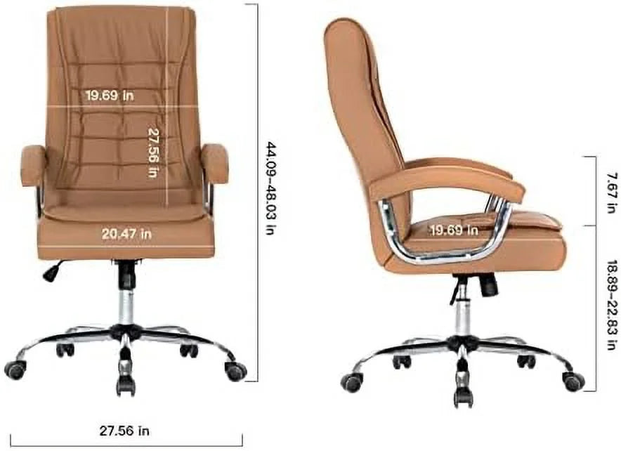 Black Adjustable Leather Executive Office Chair A302547