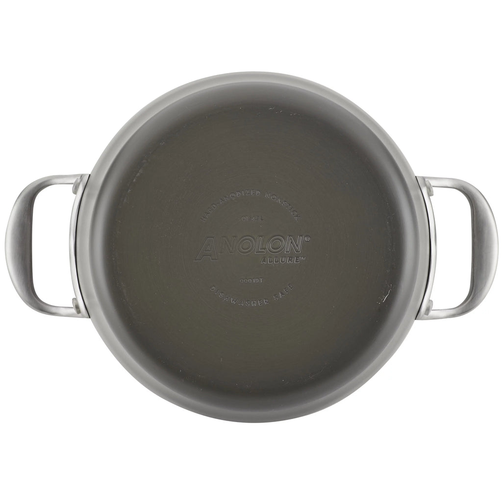 Hard-Anodized Nonstick Dutch Oven with Lid, 5 Quart, Dark Gray W494258