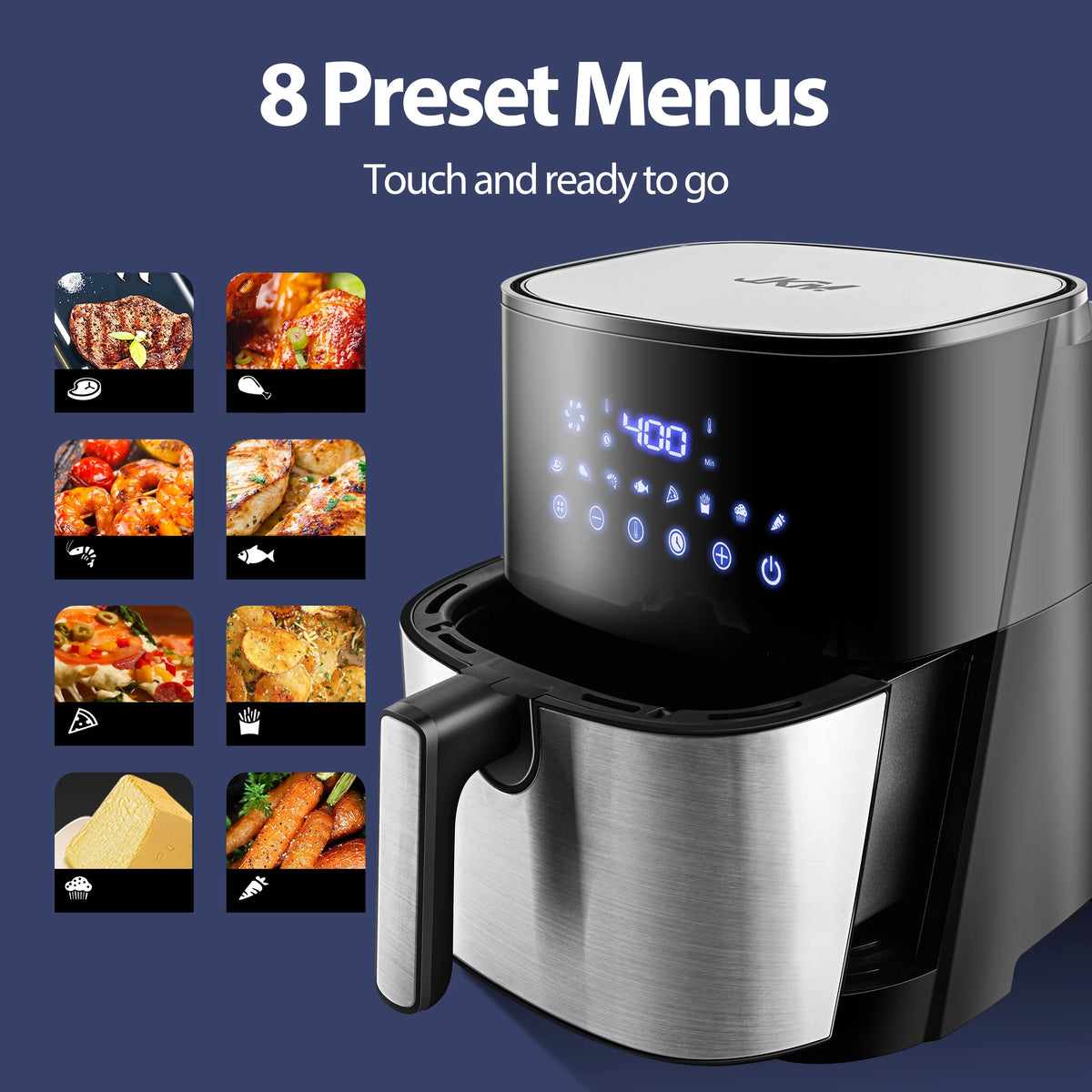 6.7 Quart Digital Stainless Steel Air Fryer S3963