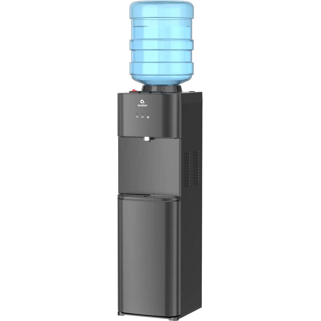 Top Loading Water Cooler Dispenser Black Stainless Steel W830