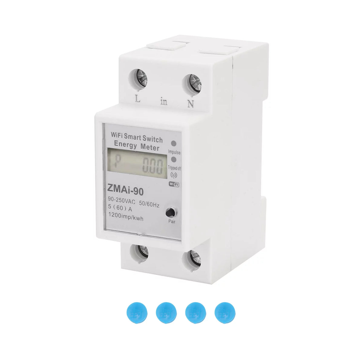 Single-Phase Din Rail Wifi Intelligent Energy Meter J1197
