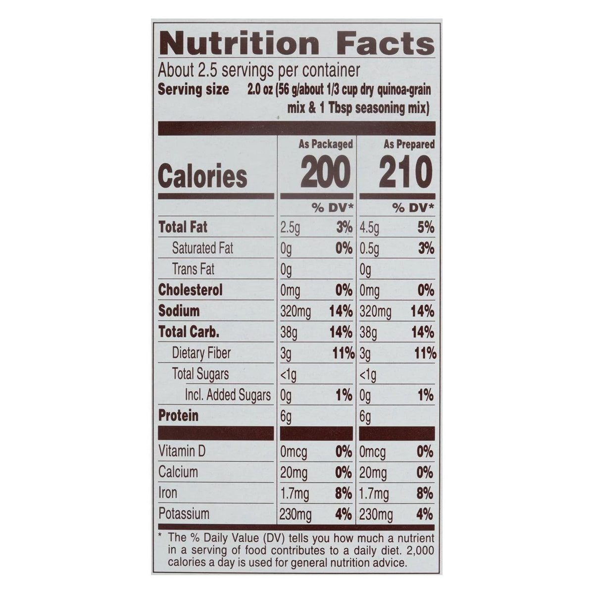 Rosemary and Olive Oil Quinoa, 4.8 Ounce H68003