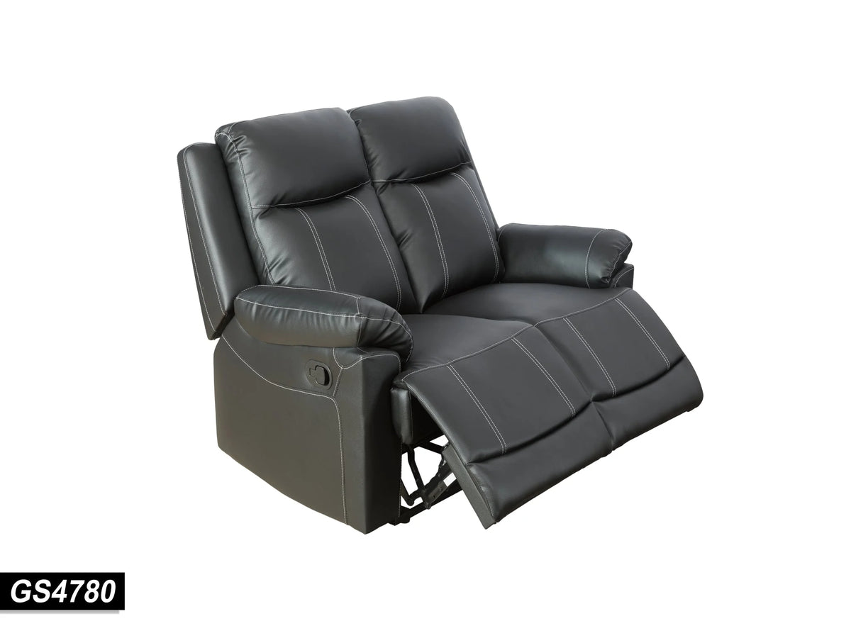 Black Manual Reclining Loveseat J31167