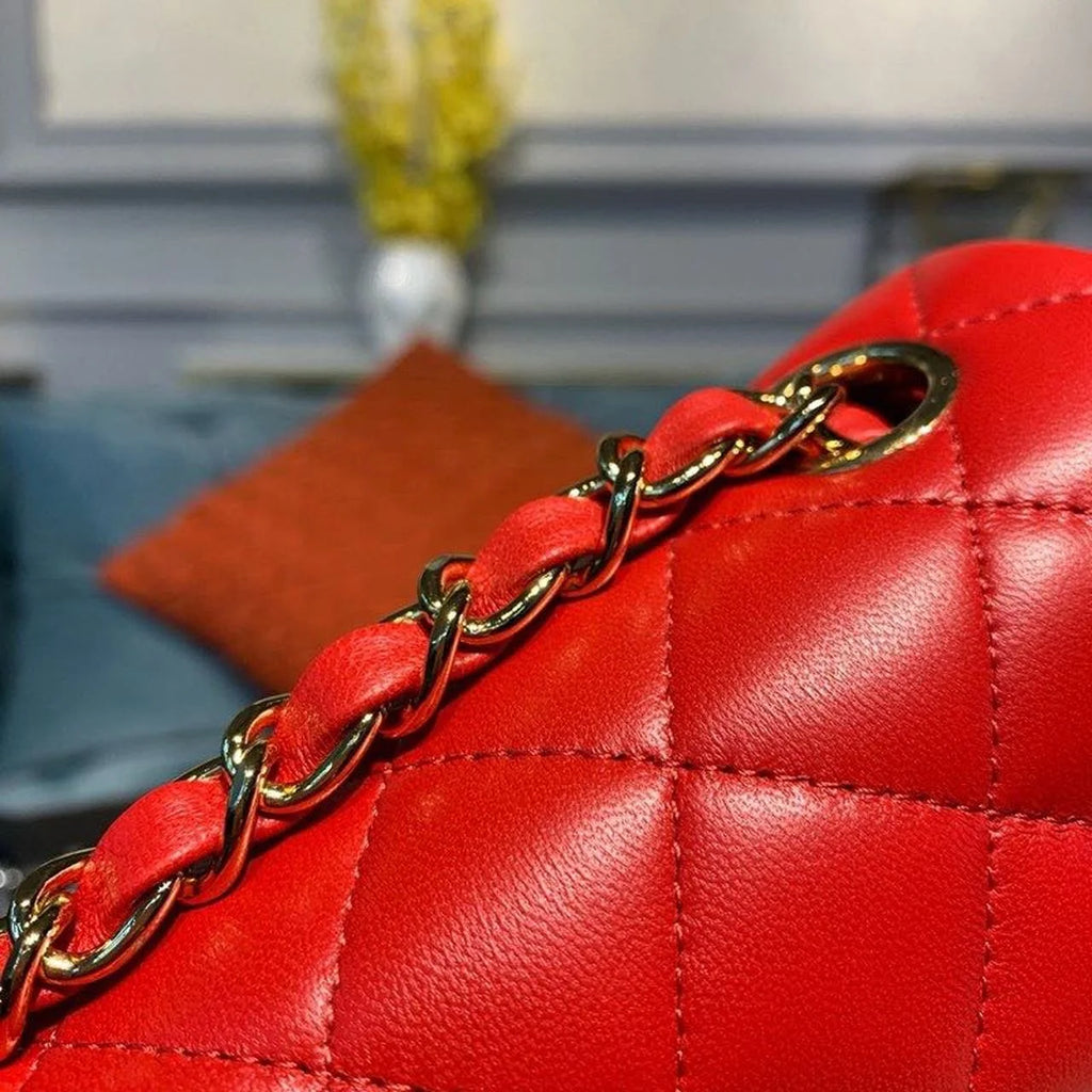 Red Mini Flap Shoulder and Crossbody Bag C38491