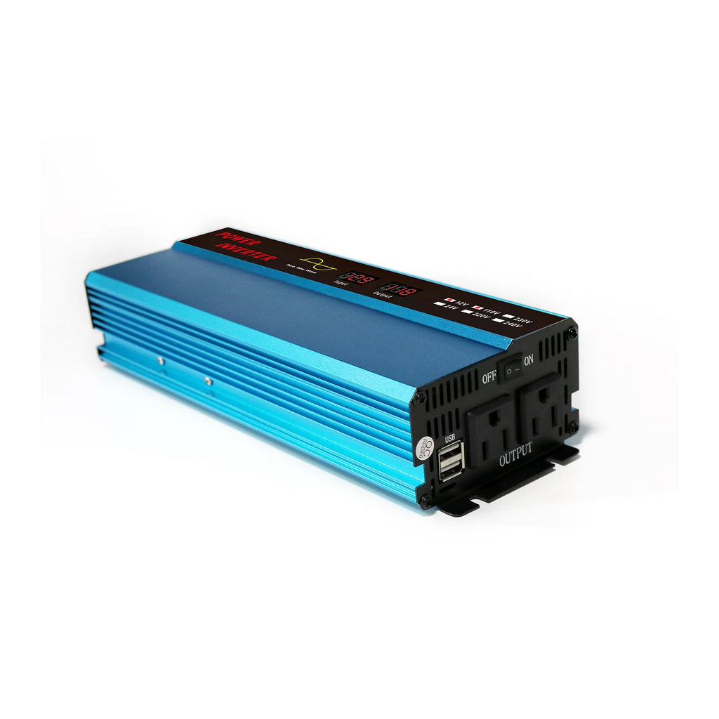 1600 Watt Pure Sine Car Inverter Converter 12V to 120V AC C117063