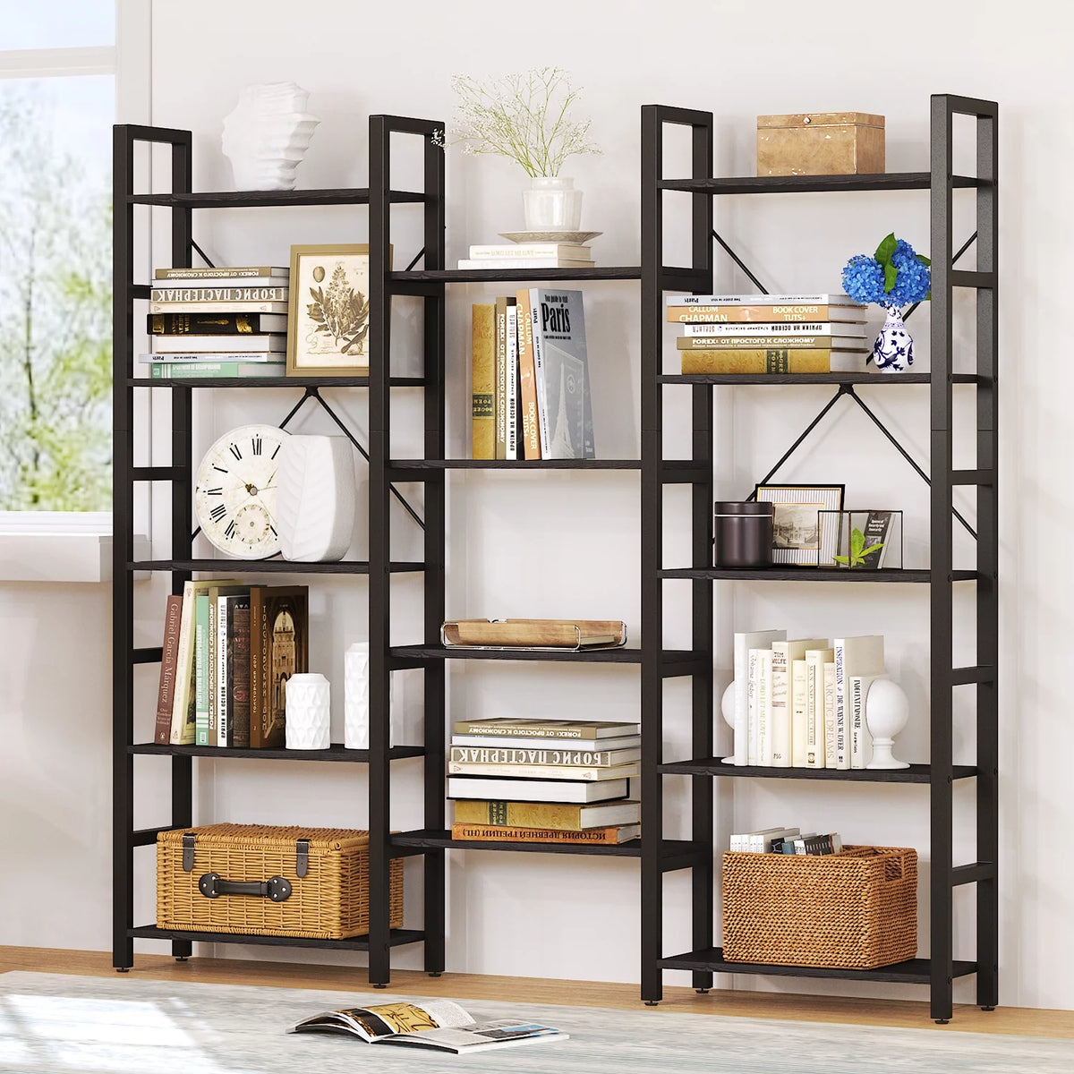 5 Tier 59" Tall Bookshelf I8565