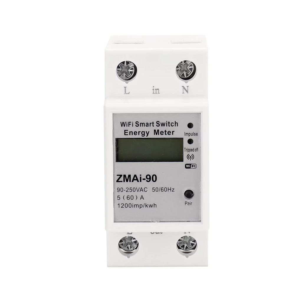 Single-Phase Din Rail Wifi Intelligent Energy Meter J1197