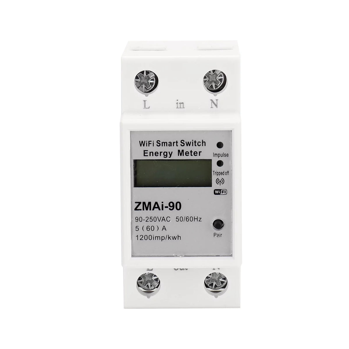 Single-Phase Din Rail Wifi Intelligent Energy Meter J1197