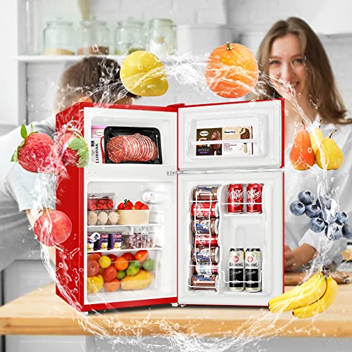 3.2 Cu.Ft 2 Door Mini Fridge with Freezer M7925