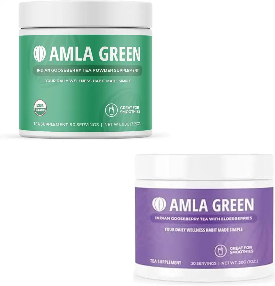 Organic Vegan Amla Powder & Green Tea Supplement C1900