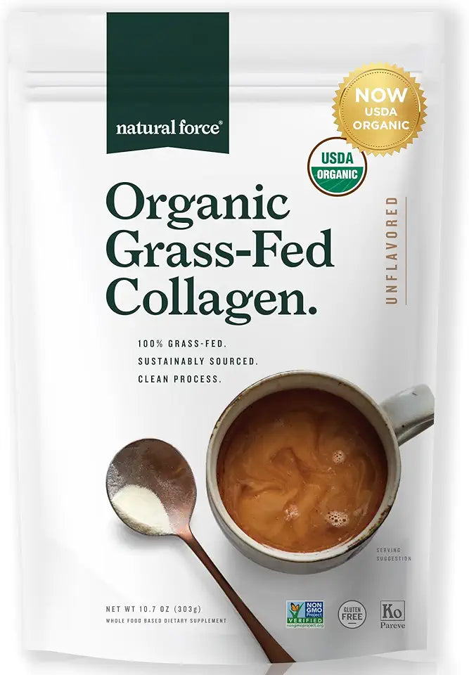 Organic Hydrolyzed Collagen Peptides Powder, Unflavored, 10.7oz T312