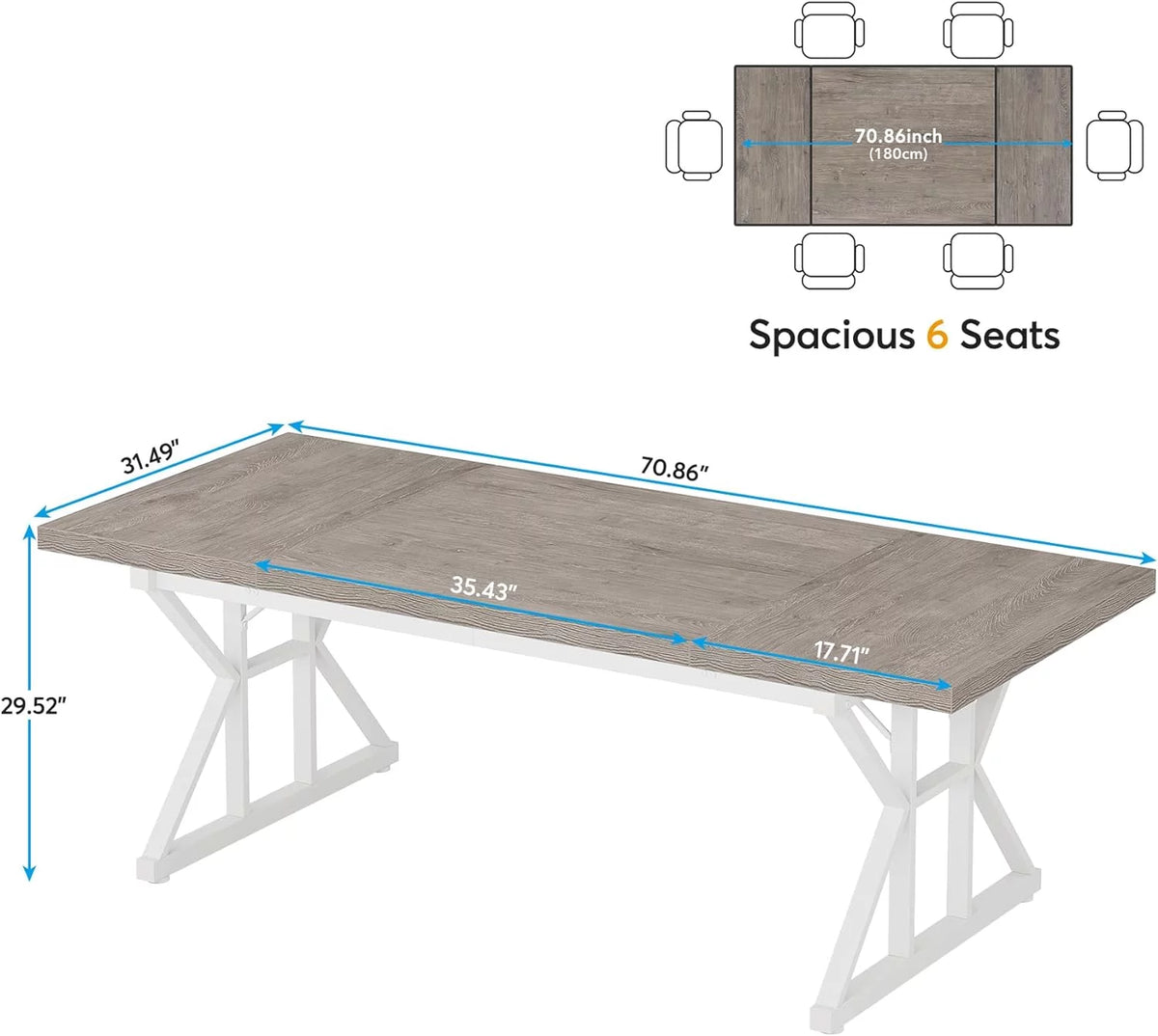 6FT Rectangle Wood Conference Table A8504