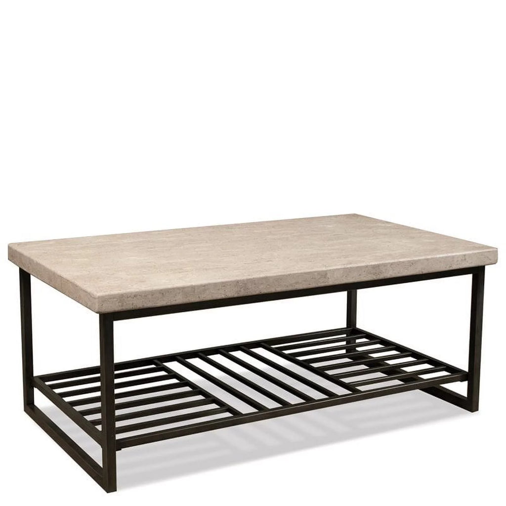 Contemporary Coffee Table in Alabaster Travertine Q4565